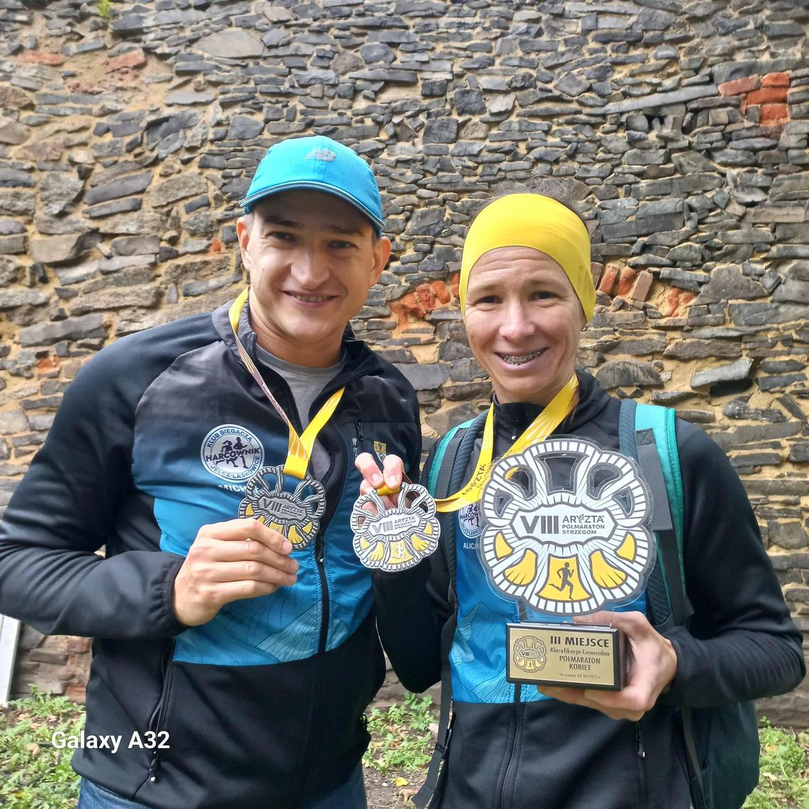 Ala i Michał na półmaratonie