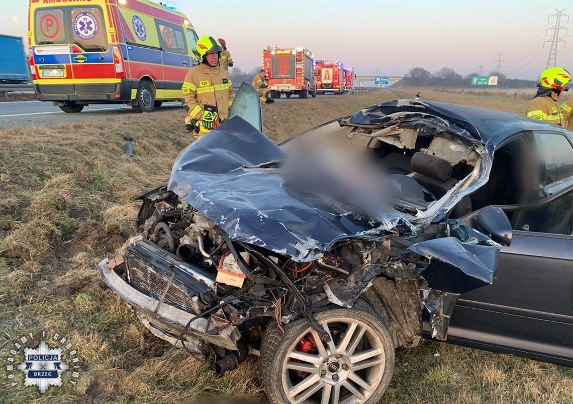 Wypadek na autostradzie a4