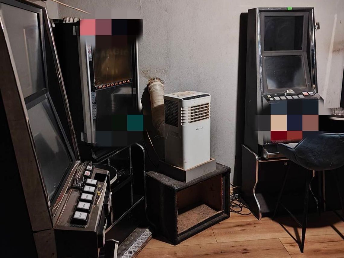 Automaty do gier hazardowych ukryto w tym pomieszczeniu