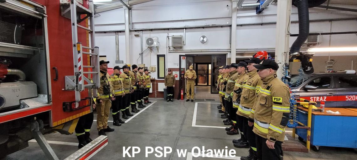 Awanse w oławskiej jednostce ratowniczo-gaśniczej