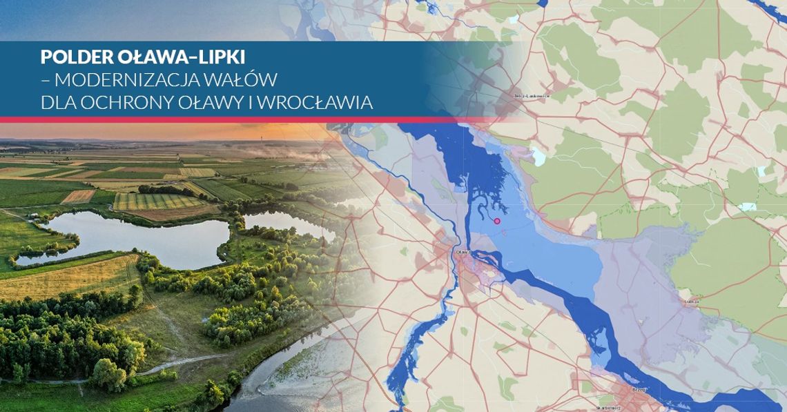 Będą modernizować wały na polderze Lipki-Oława