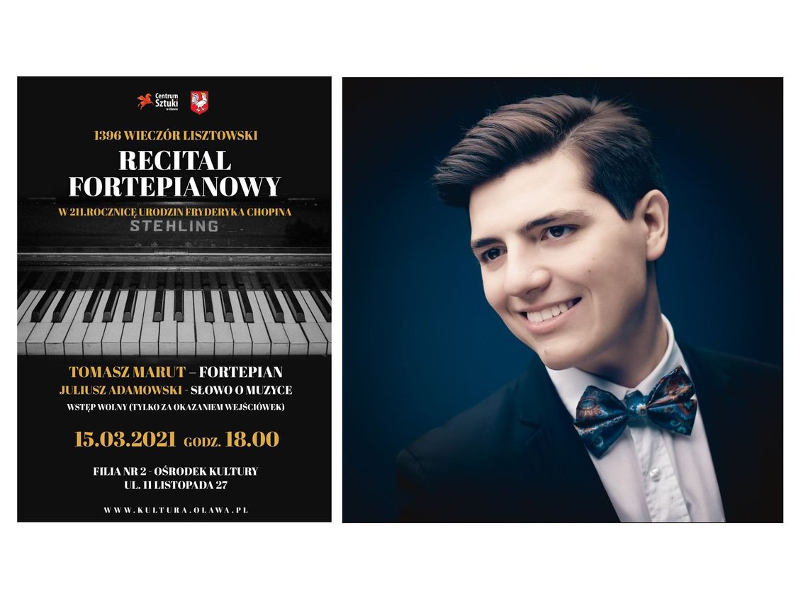 Bezpłatne wejściówki na Recital Fortepianowy Tomasza Maruta wciąż dostępne!