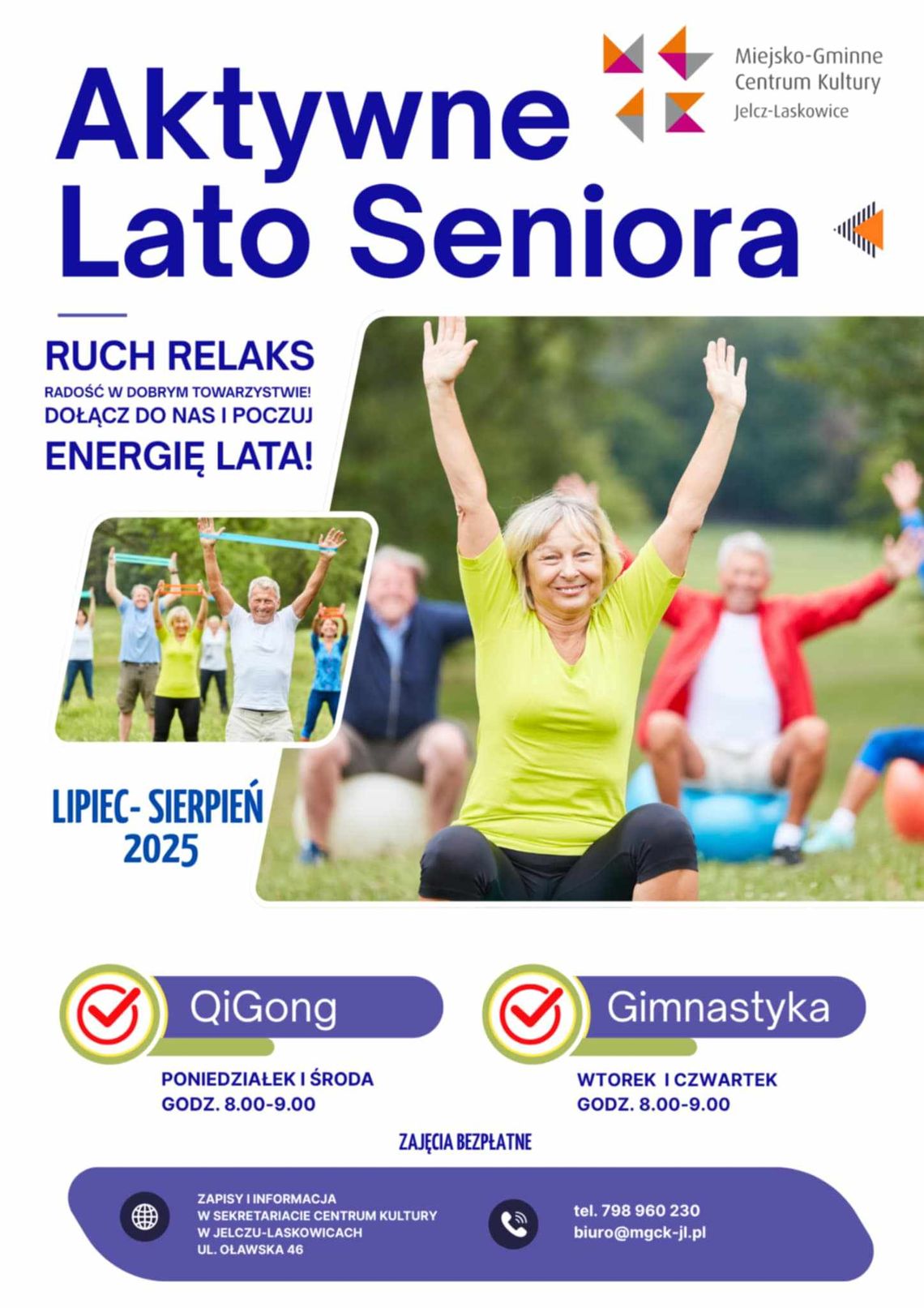 Bezpłatne zajęcia dla seniorów na świeżym powietrzu