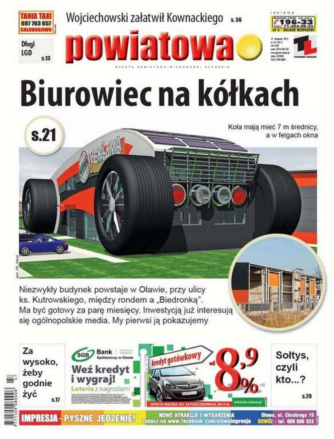 Biurowiec na kółkach