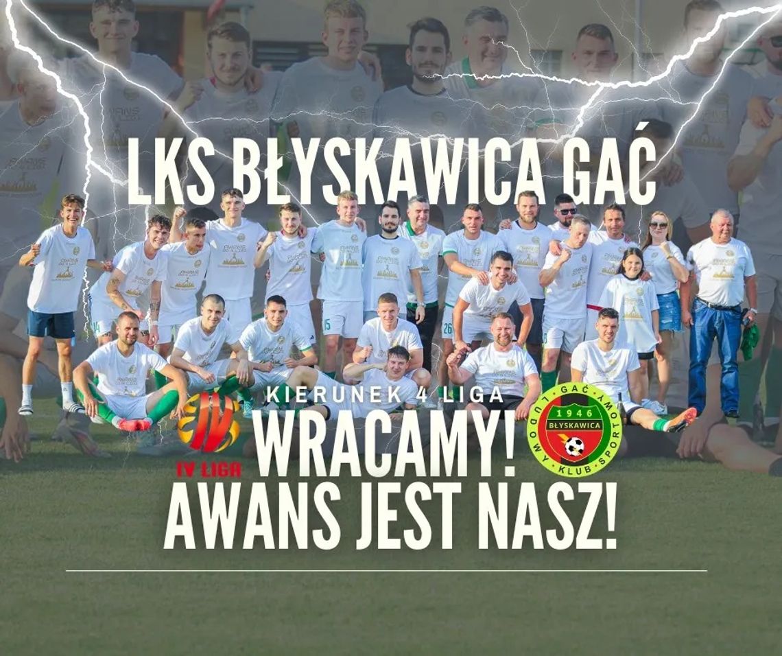 "Błyskawica" i "Bielawianka" wracają do IV ligi