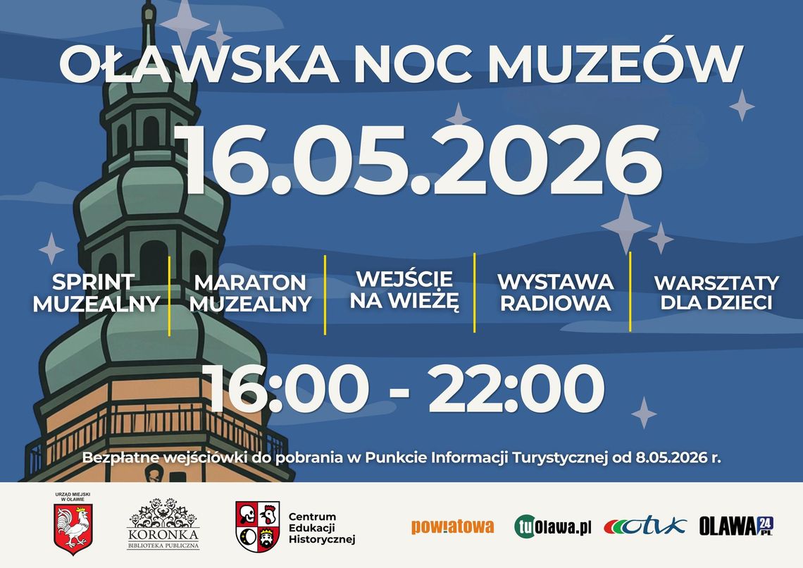 Bogaty program Oławskiej Nocy Muzeów