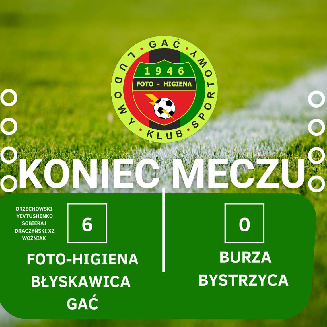 Burza Bystrzyca bez szans z Foto-Higieną