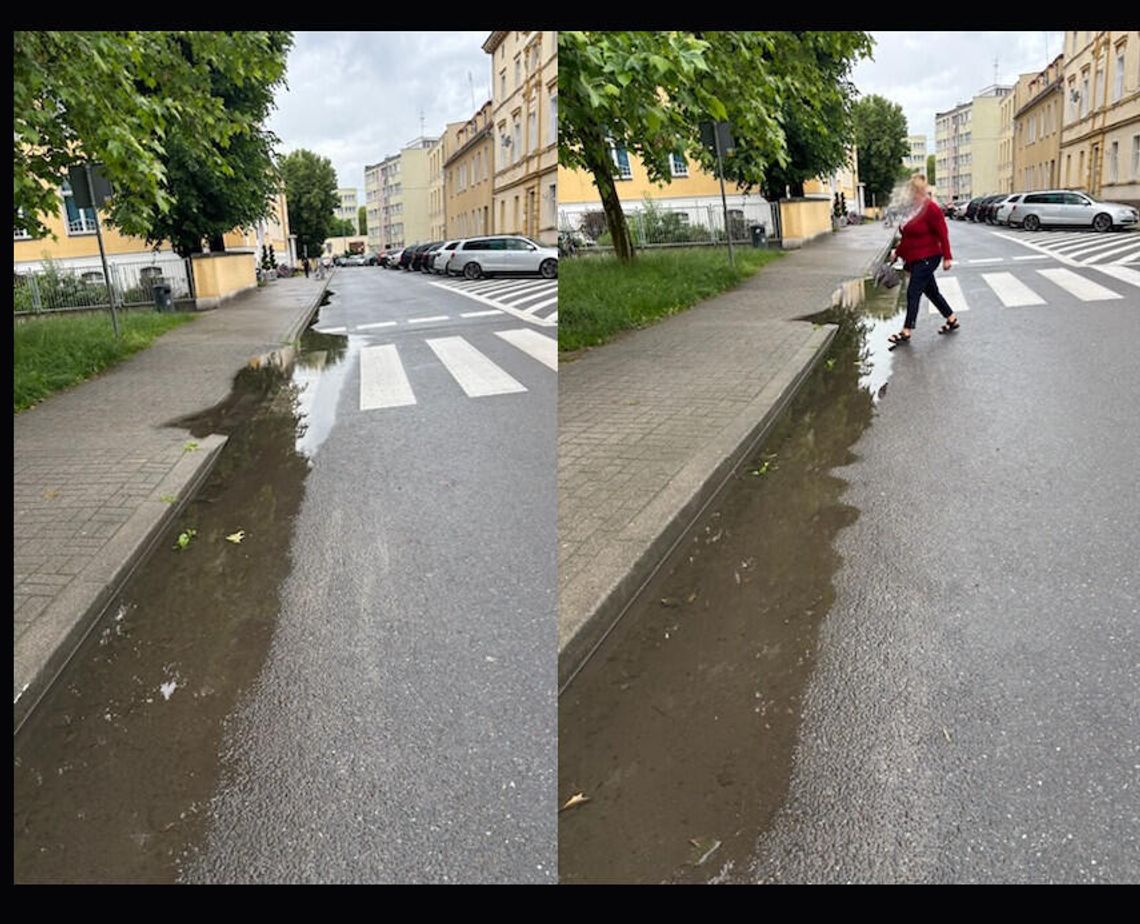 Były radny nie odpuszcza, bo przejście jest, ale... suchą nogą przejść się nie da Były radny nie odpuszcza, bo przejście jest, ale... suchą nogą przejść się nie da