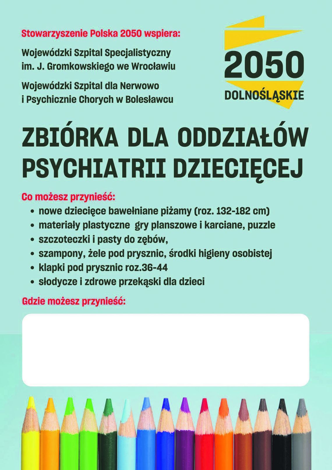  Chcą pomóc oddziałom psychiatrii dziecięcej