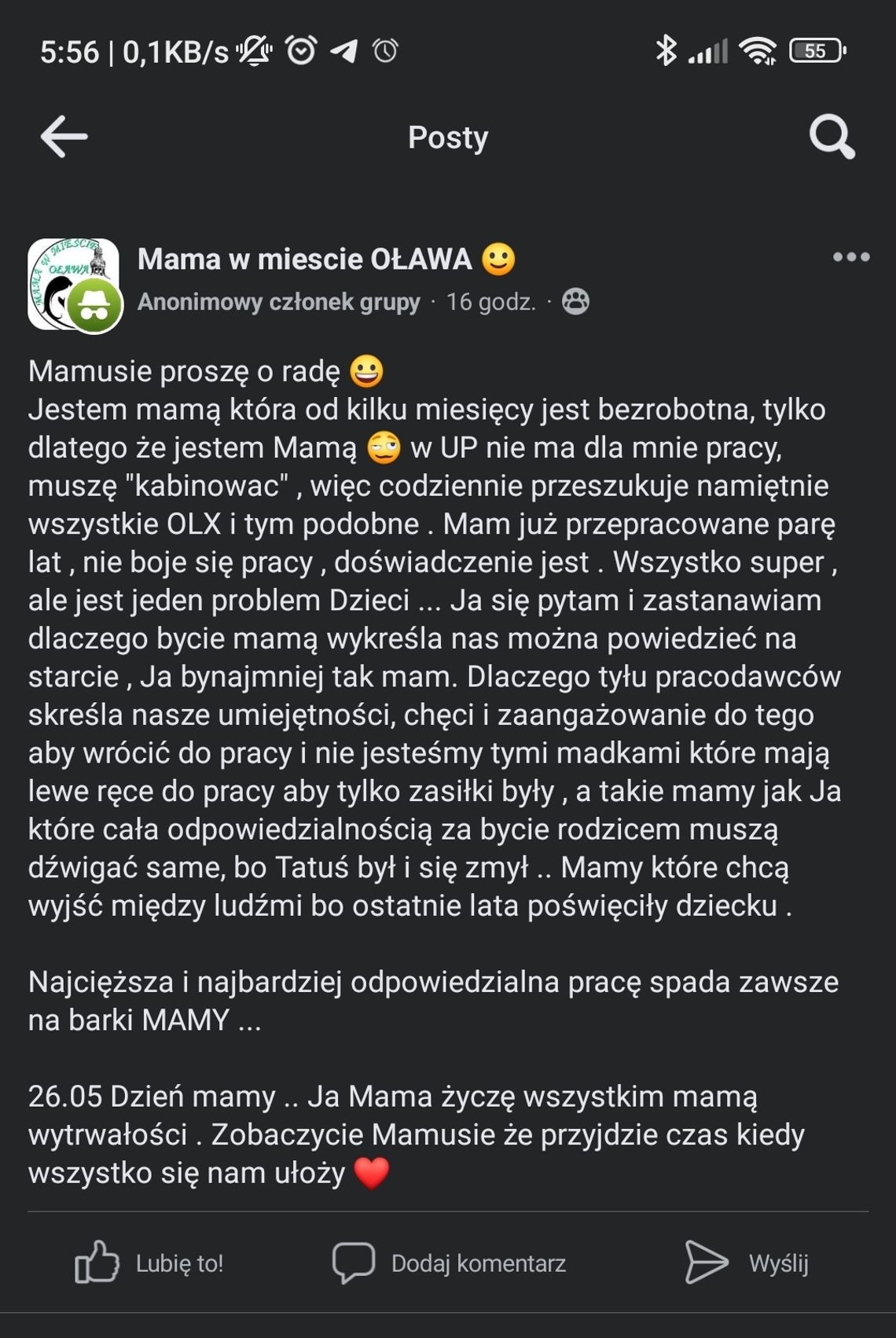 LISTY: - Najcięższa i najbardziej odpowiedzialna praca zawsze spada na barki MAM LISTY: - Najcięższa i najbardziej odpowiedzialna praca zawsze spada na barki MAM