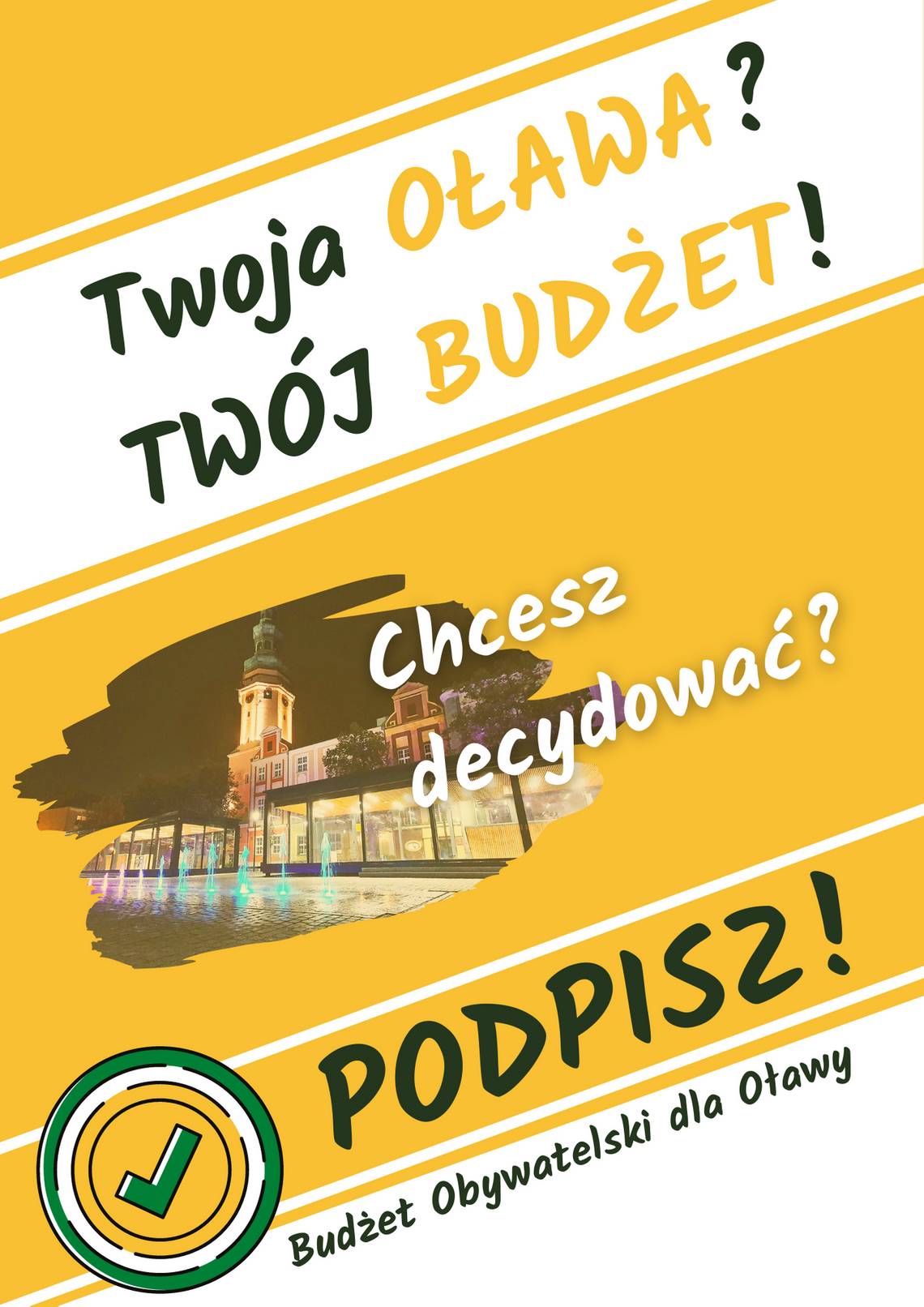 Chcesz budżetu obywatelskiego? Złóż podpis