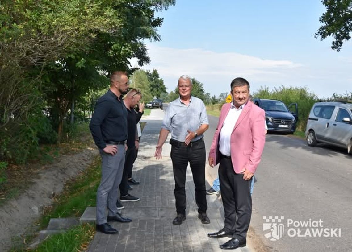 Chodnik w Ścinawie gotowy Chodnik w Ścinawie gotowy