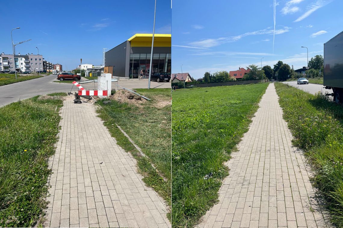 Chodniki w Oławie zarastają, ale znów nikt nie reaguje