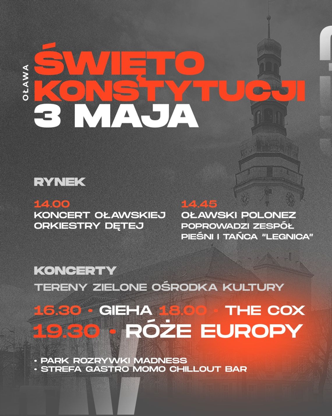 Co będzie się działo 3 maja w Oławie?
