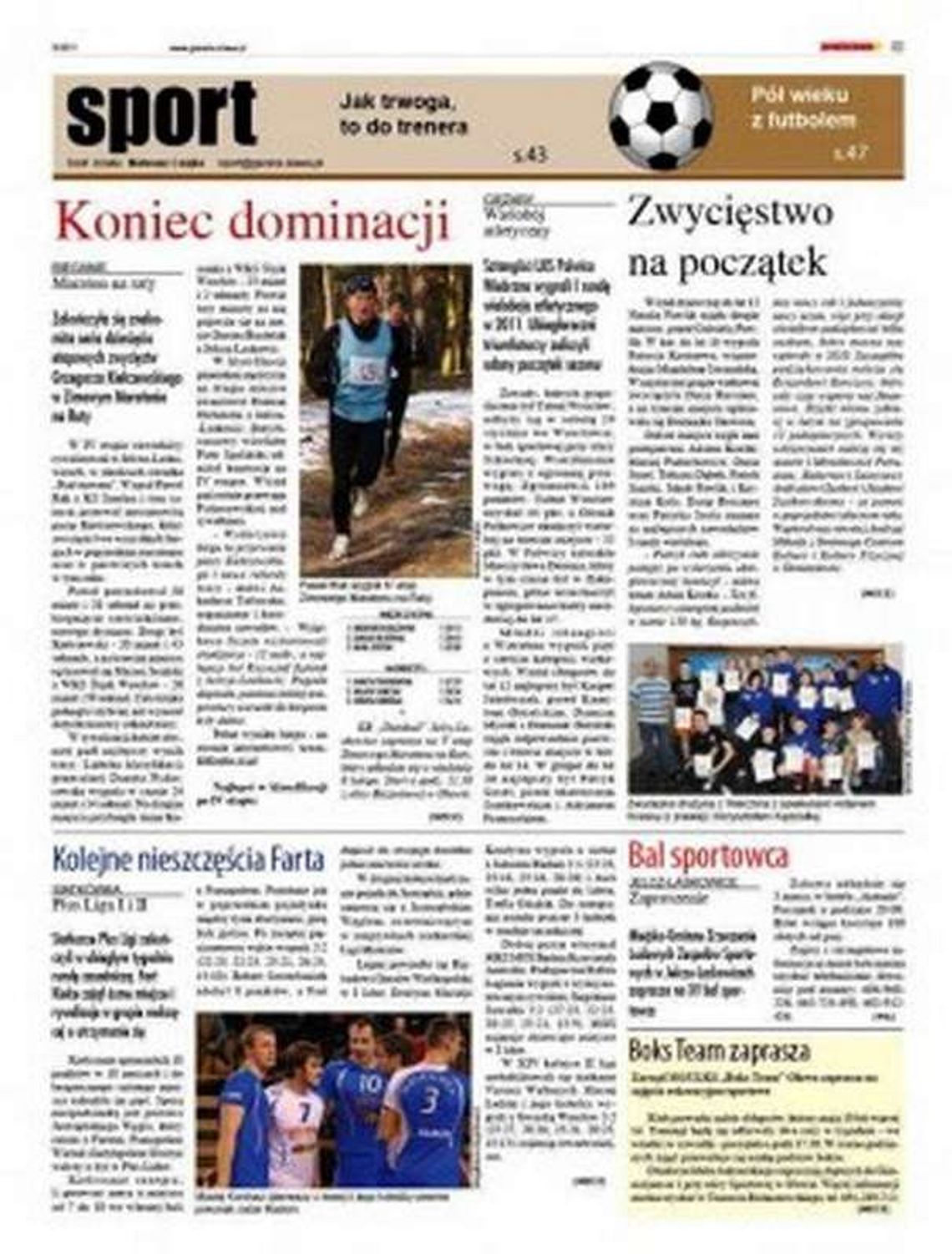 Co ciekawego na stronach sportowych?