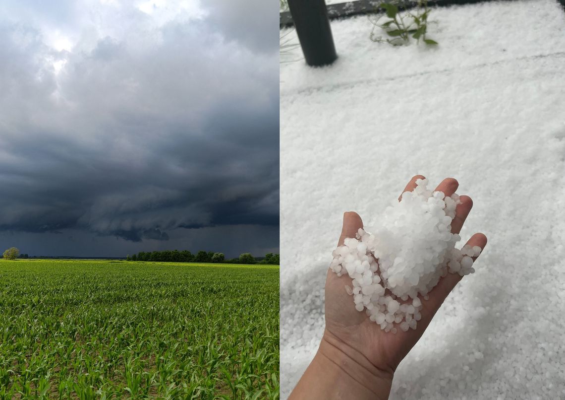 Co to się wczoraj działo w pogodzie!? Grad, nawałnica, tęcza...