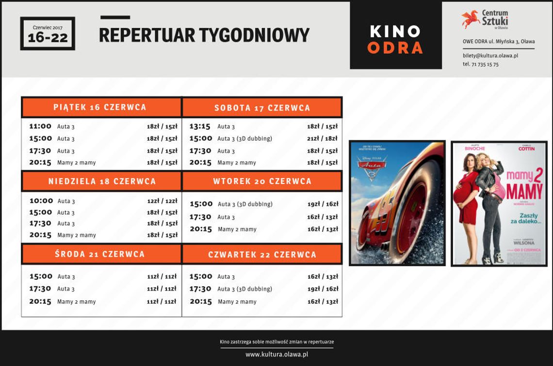 Co w kinie &quot;Odra&quot;? Repertuar od 16 czerwca