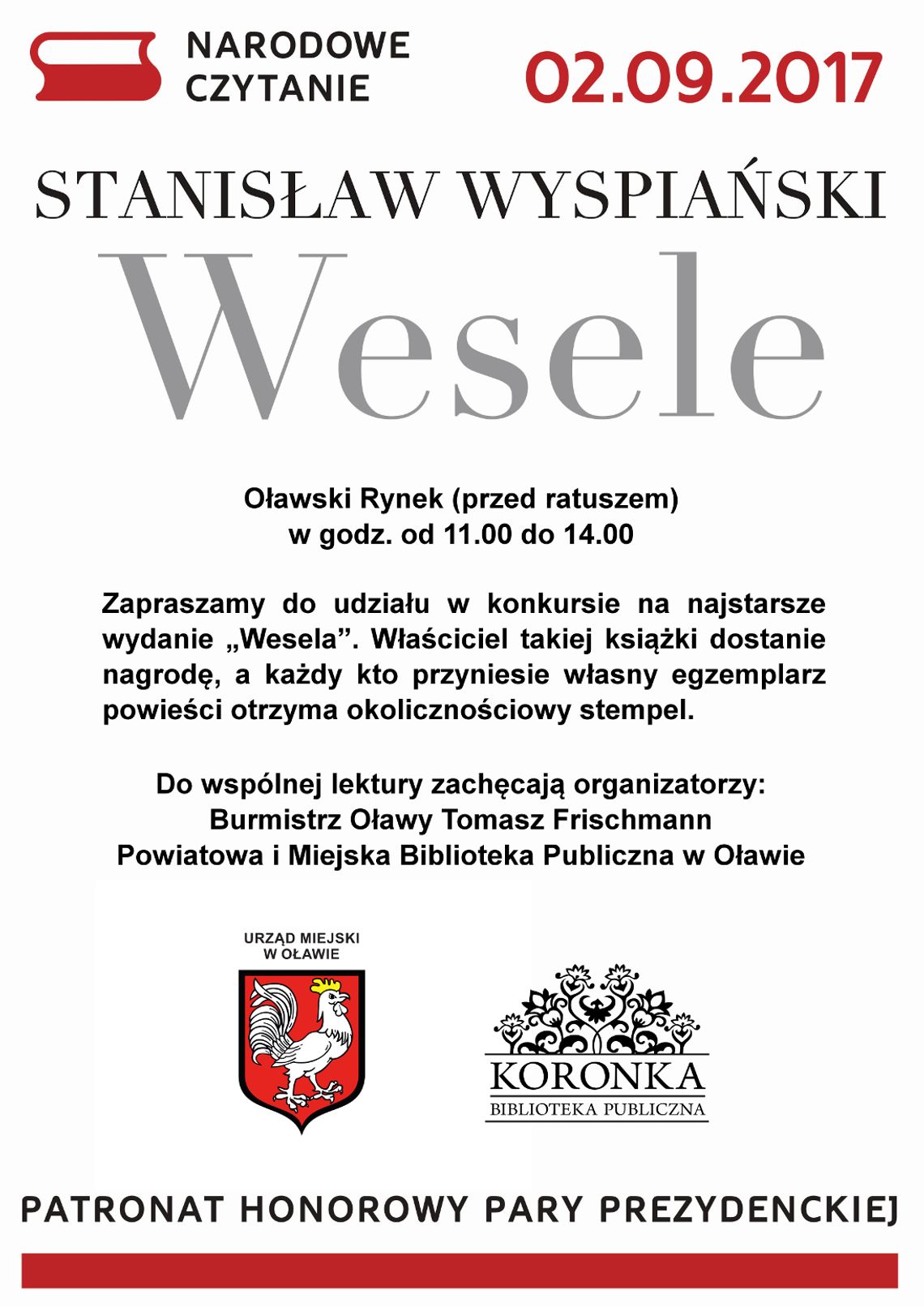 Czytanie, konkurs i okolicznościowy stempel!