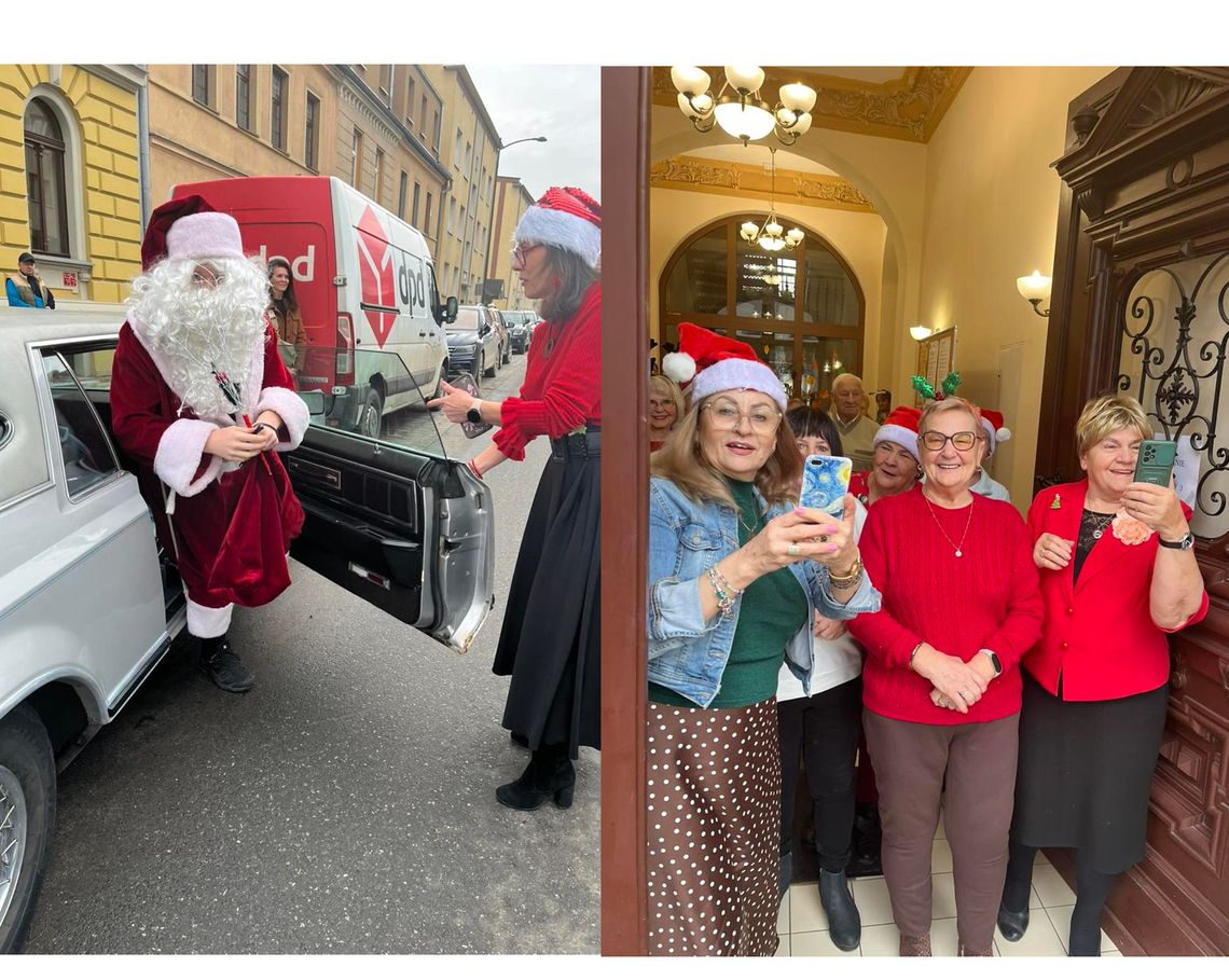 Do seniorów Mikołaj zajechał lincolnem. A co! Do seniorów Mikołaj zajechał lincolnem. A co!