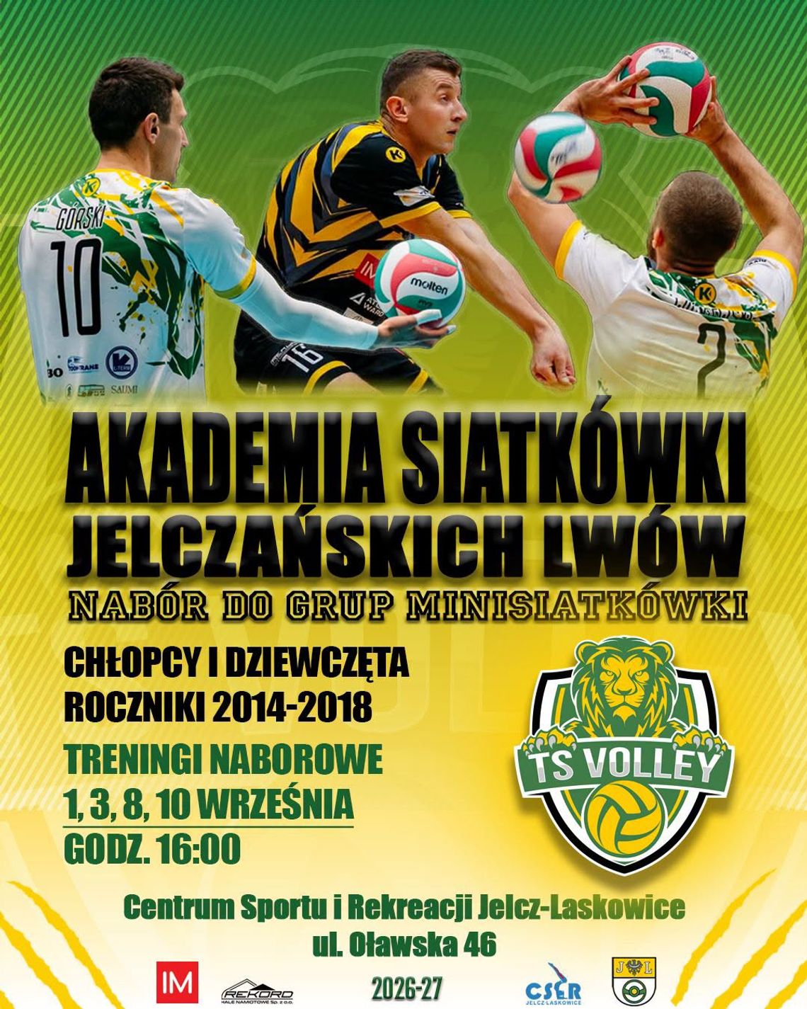 Dołącz do Akademii Siatkówki Jelczańskich Lwów Dołącz do Akademii Siatkówki Jelczańskich Lwów