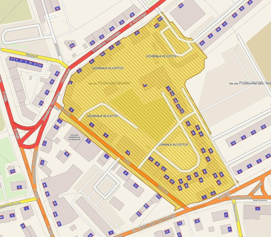 Dotyczy ul. Młyńskiej. Można składać uwagi. 23 lipca dyskusja publiczna.