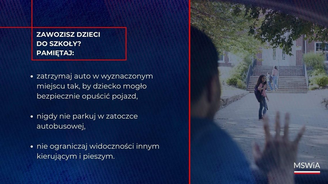 Dowozisz dziecko do szkoły? Pamiętaj, gdzie się zatrzymujesz Dowozisz dziecko do szkoły? Pamiętaj, gdzie się zatrzymujesz