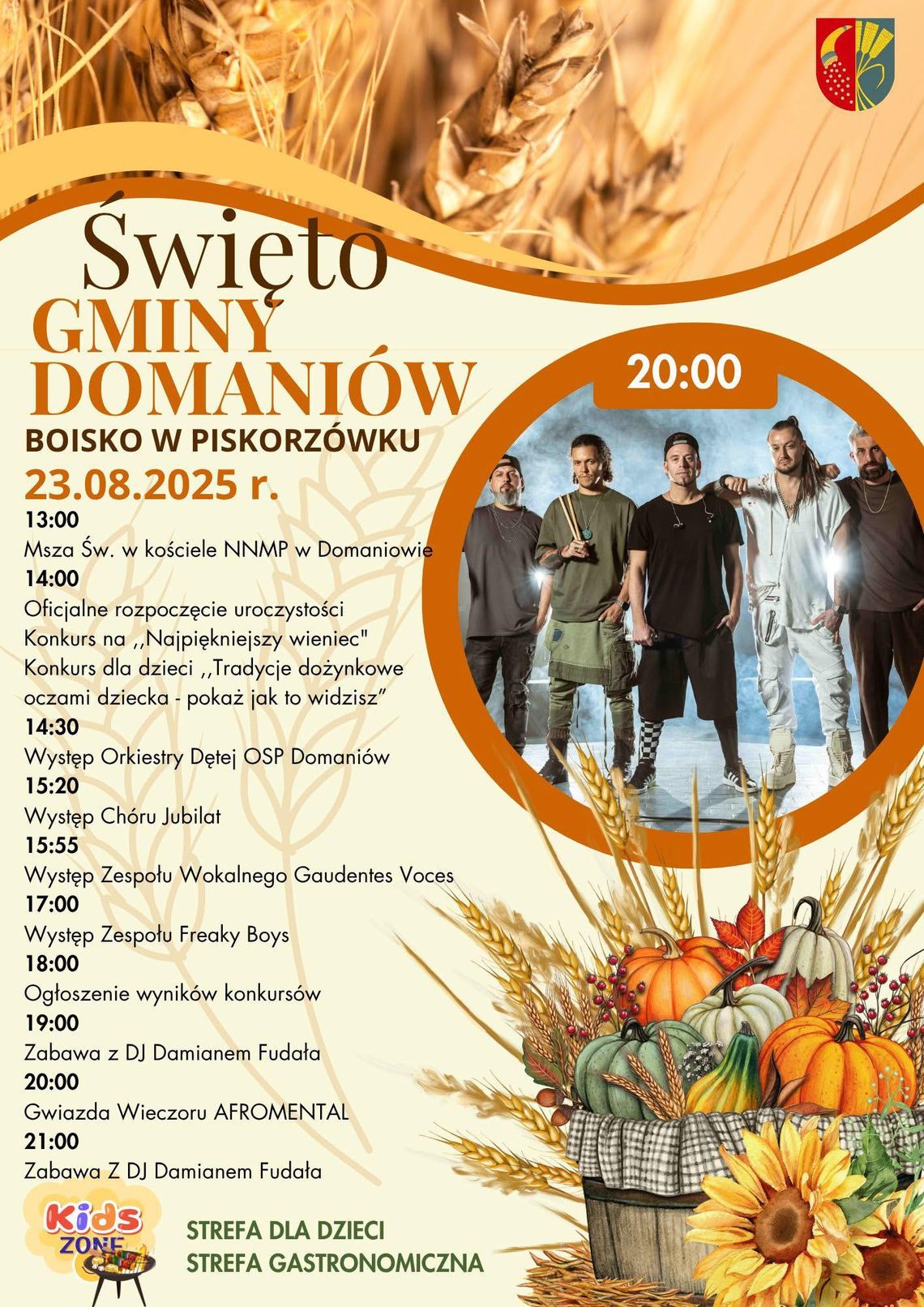 Dożynki Gminy Domaniów w Piskorzówku