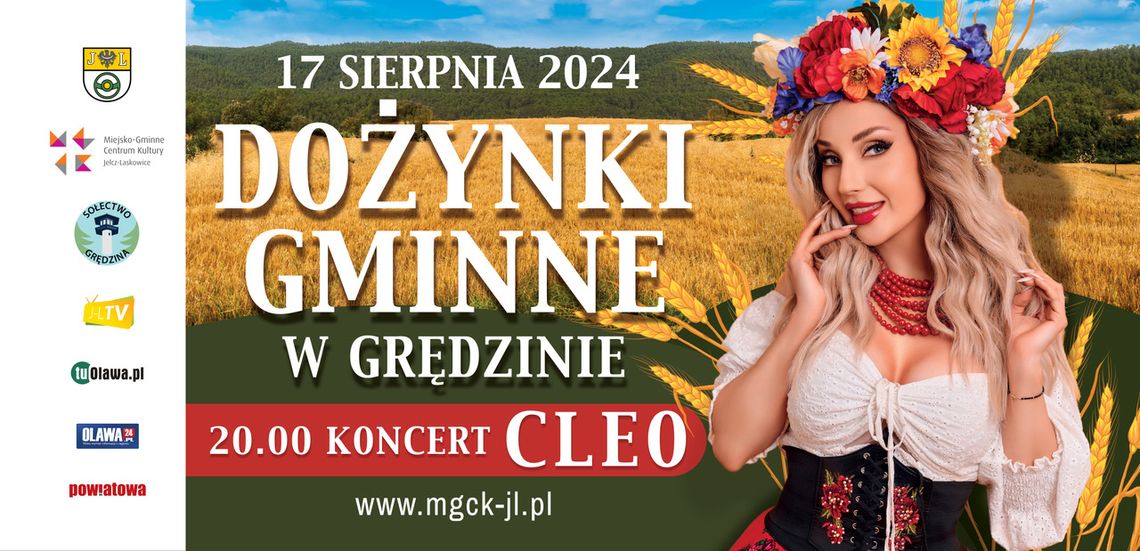 Dożynki w Grędzinie. Zagra "Cleo"