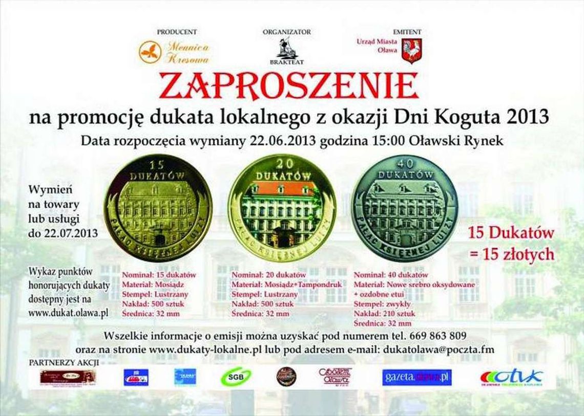 Dukaty z pałacem księżnej Luizy Dukaty z pałacem księżnej Luizy