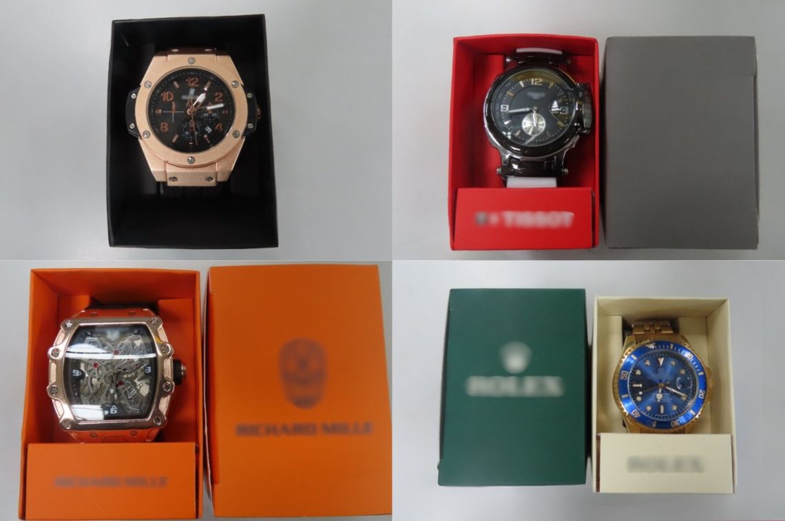 Dwanaście podróbek za 5,4 miliona złotych Podróbki zegarków