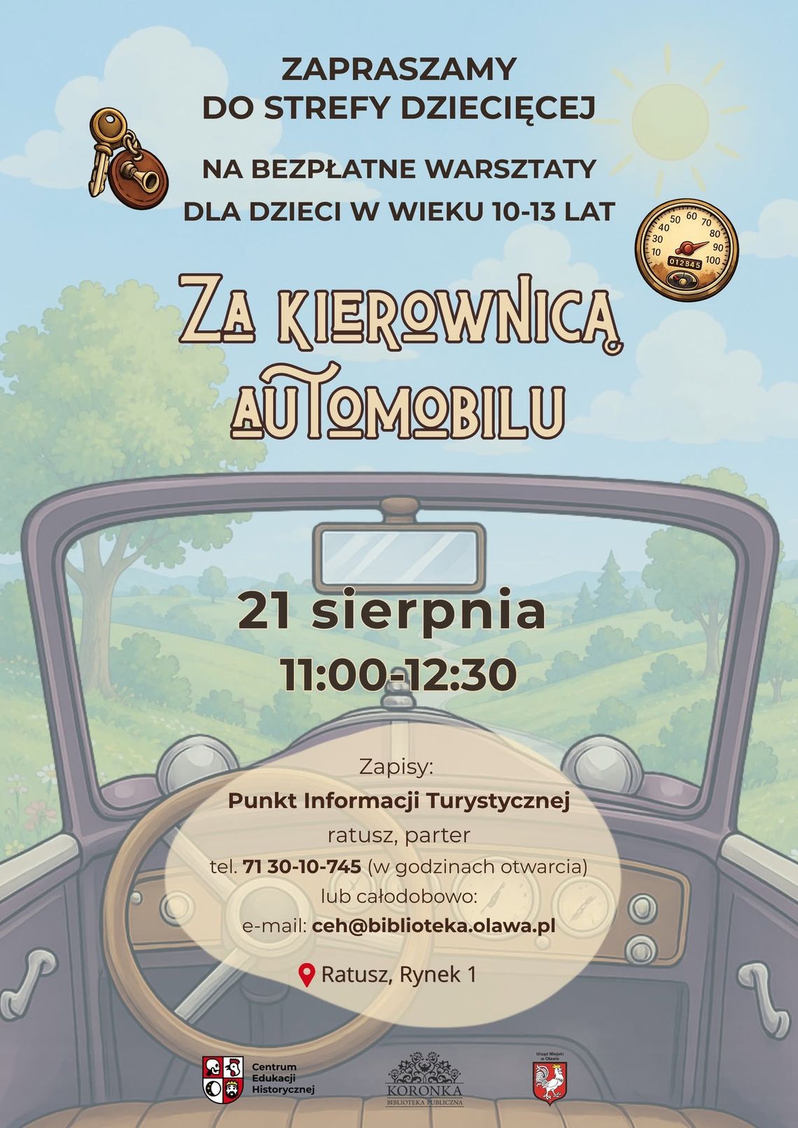 Dzieci poznają historię motoryzacji. Bezpłatne warsztaty w Oławie Dzieci poznają historię motoryzacji. Bezpłatne warsztaty w Oławie