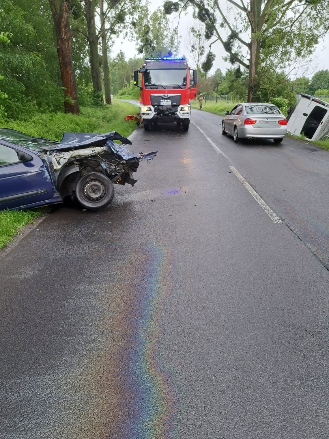 Dziś był trudny poranek na drogach powiatu Dziś był trudny poranek na drogach powiatu