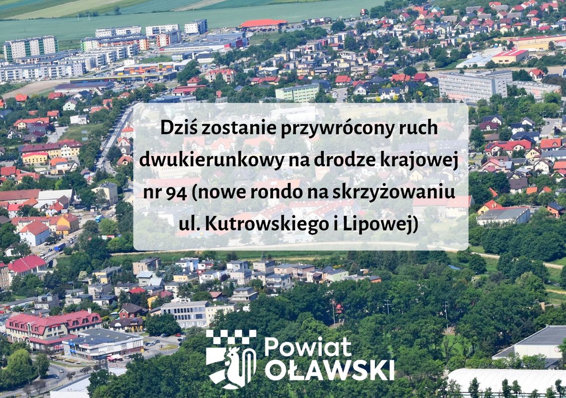 Dziś otworzą przejazd przez rondo!