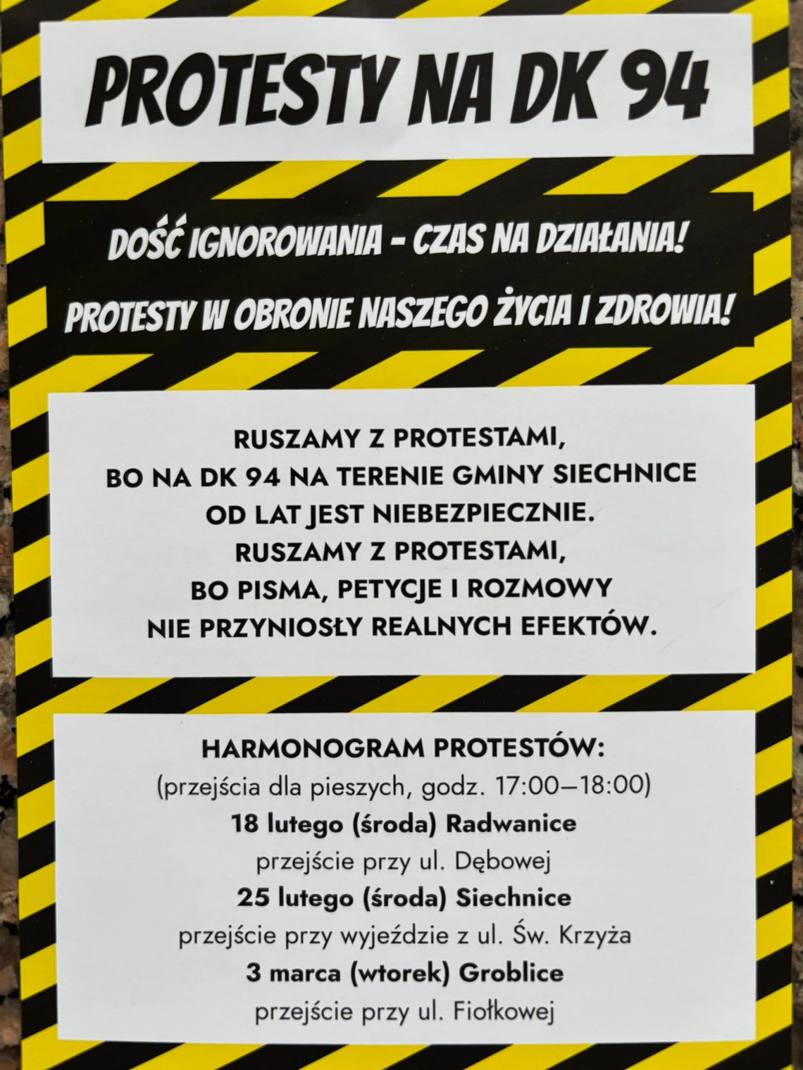 Dziś protest na drodze z Oławy do Wrocławia! Spodziewaj się korków