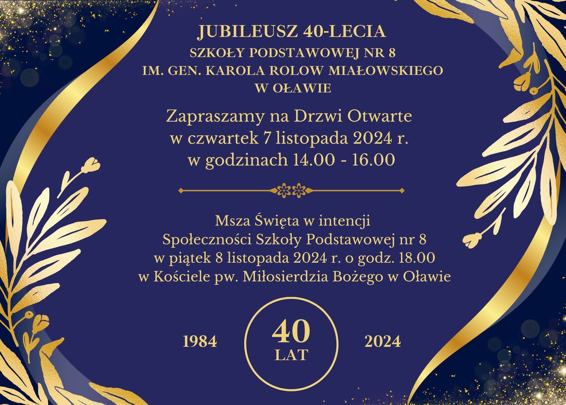 Szkoła obchodzi jubileusz 40-lecia