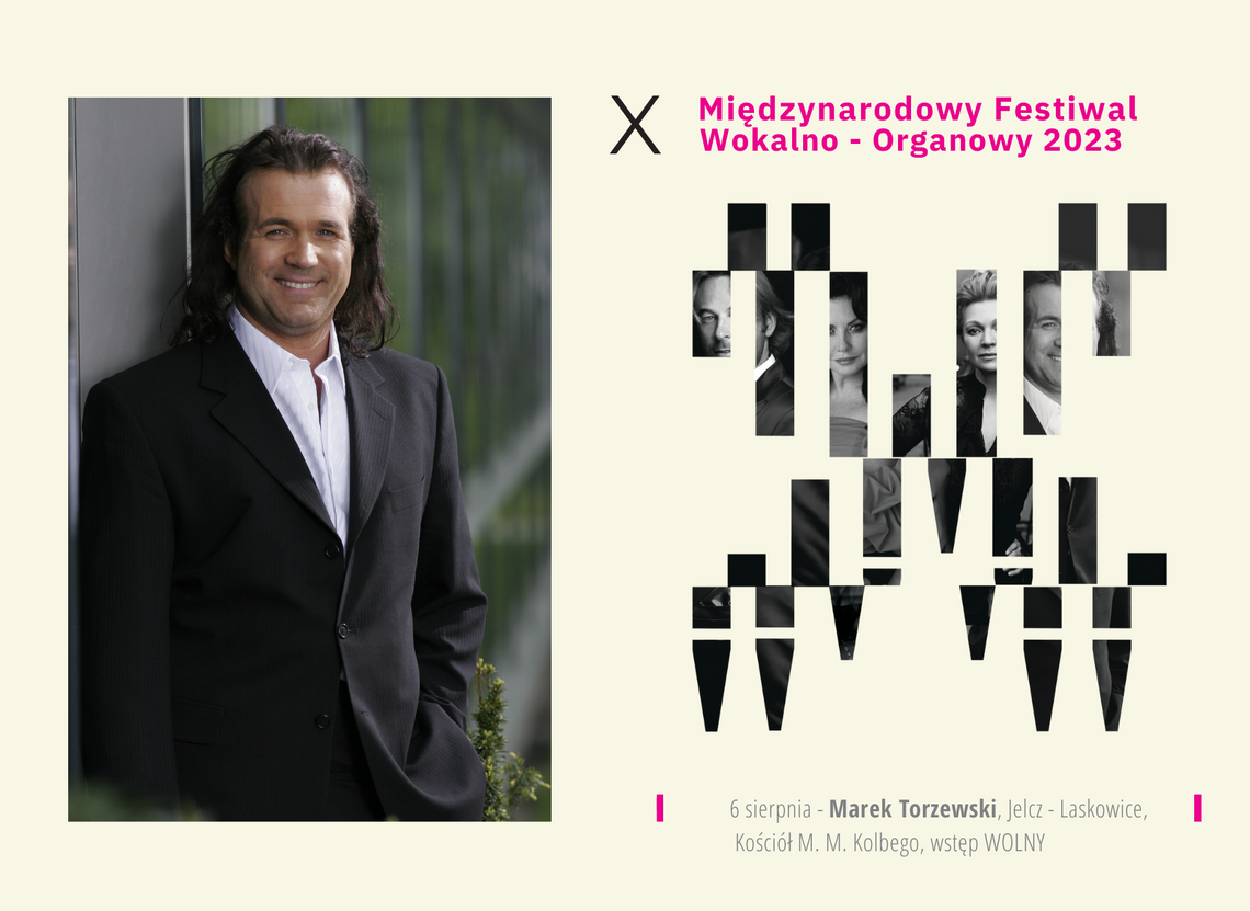 Festiwal wokalno-organowy. Marek Torzewski wystąpi w niedzielę Festiwal wokalno-organowy. Marek Torzewski wystąpi w niedzielę