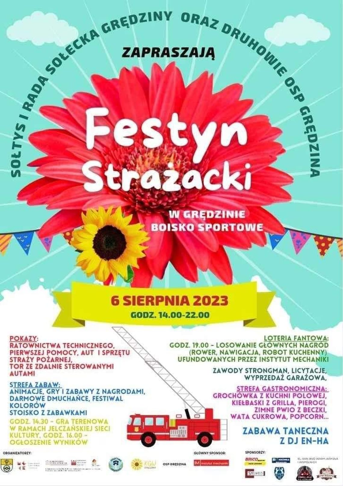 Festyn strażacki w Grędzinie. Będzie się działo! Festyn strażacki w Grędzinie. Będzie się działo!