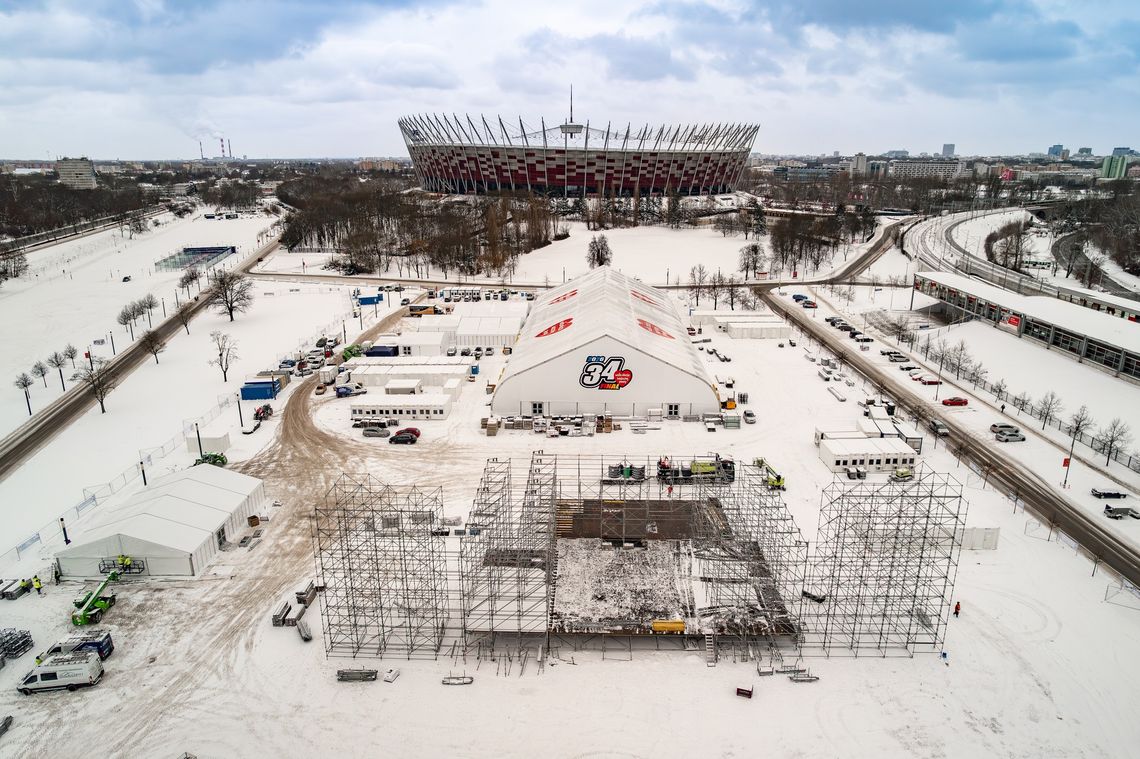 Firma z Jelcza-Laskowic kolejny raz buduje w Warszawie miasteczko na Finał WOŚP Firma z Jelcza-Laskowic kolejny raz buduje w Warszawie miasteczko na Finał WOŚP