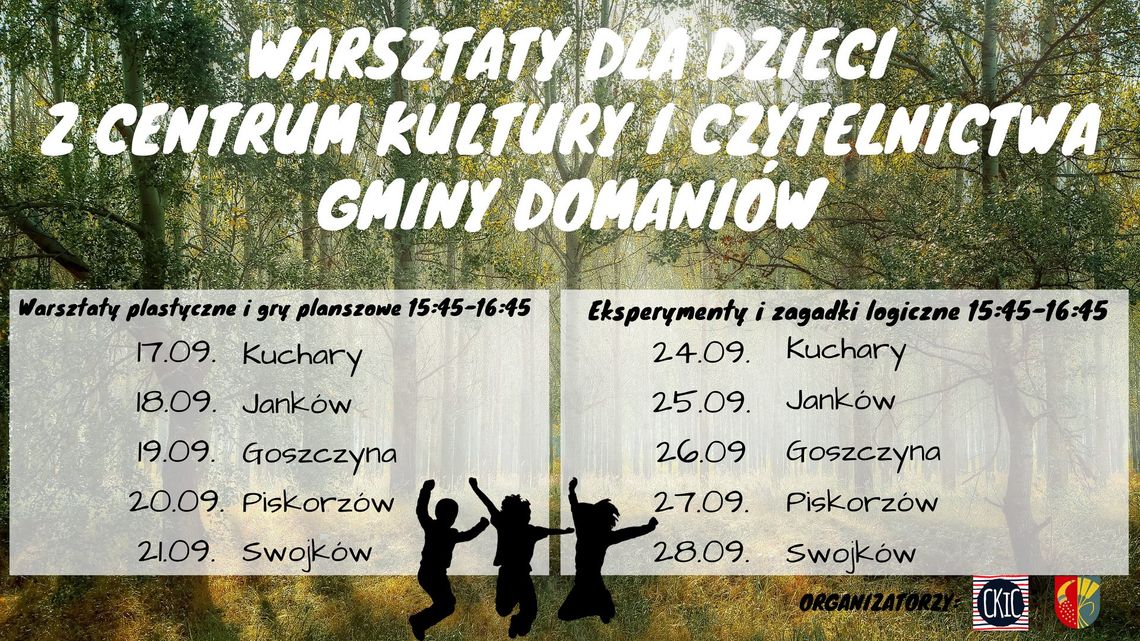 Gmina Domaniów zaprasza na warsztaty