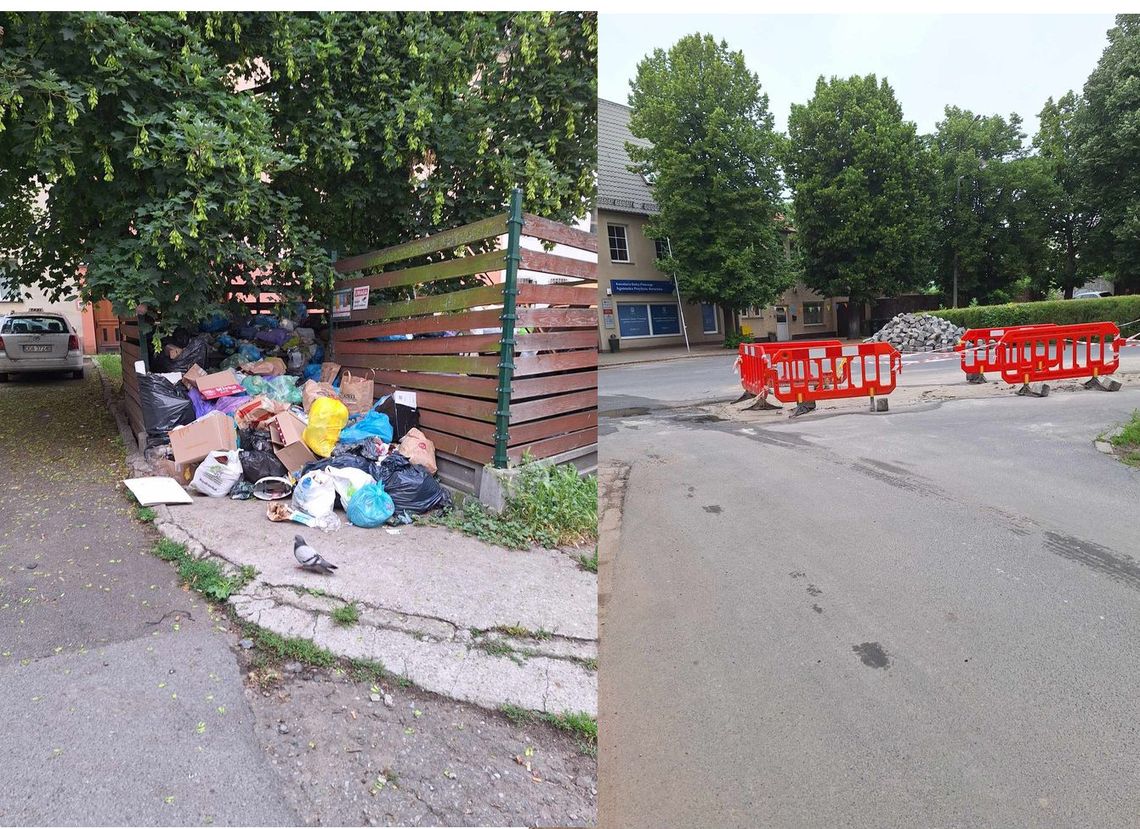 Góra śmieci czeka na wywóz Góra śmieci czeka na wywóz