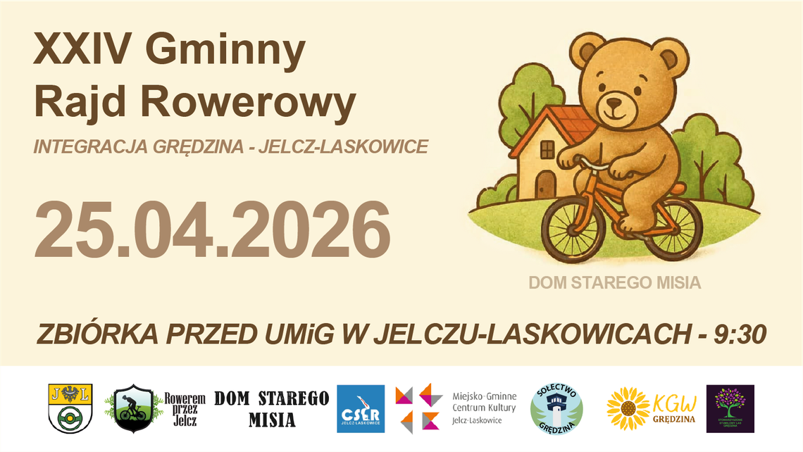 Grędzińskie misie są celem tego rajdu