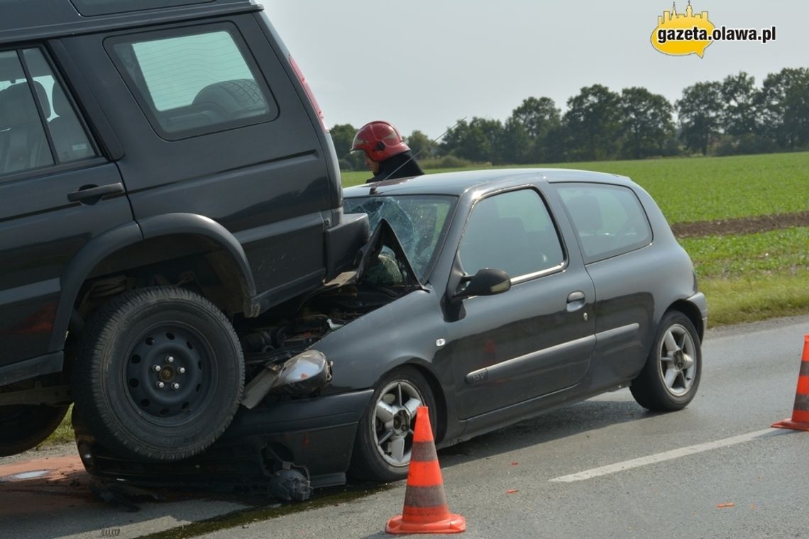 Groźnie na drodze z Oławy do Jelcza