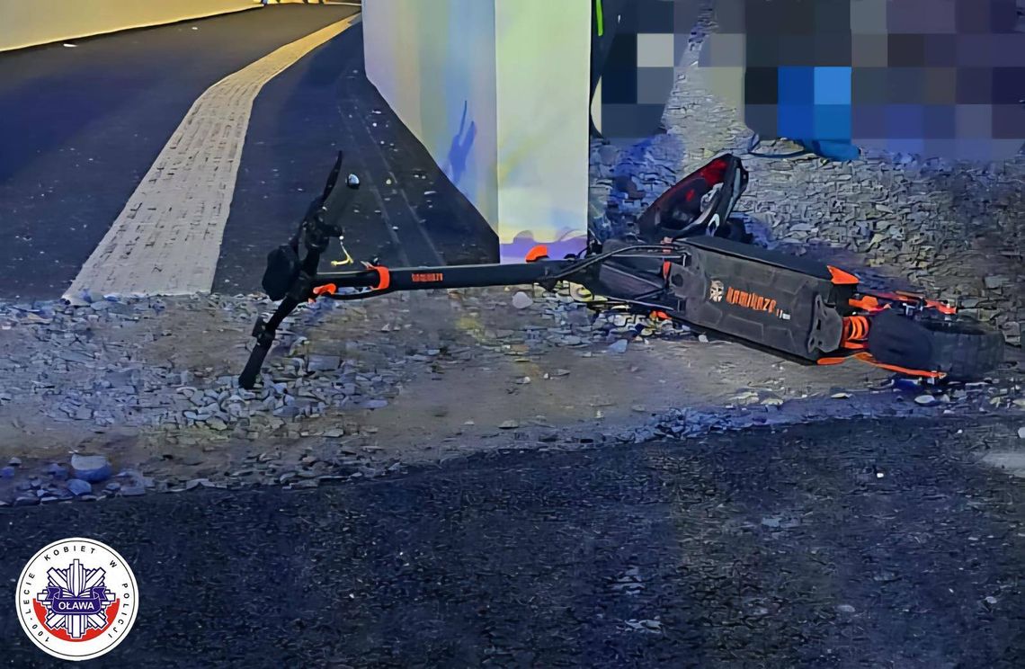 Groźny wypadek na hulajnodze. 15-latek w szpitalu