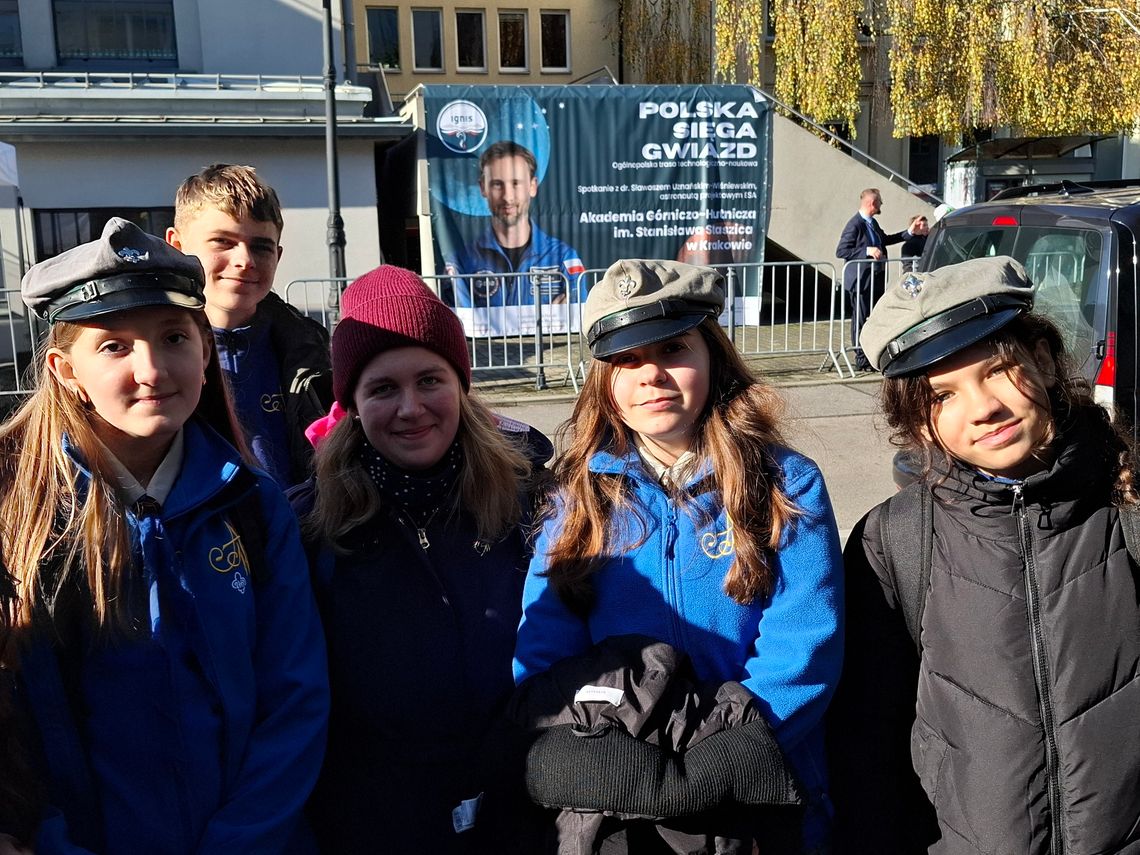 Harcerze na spotkaniu z polskim astronautą