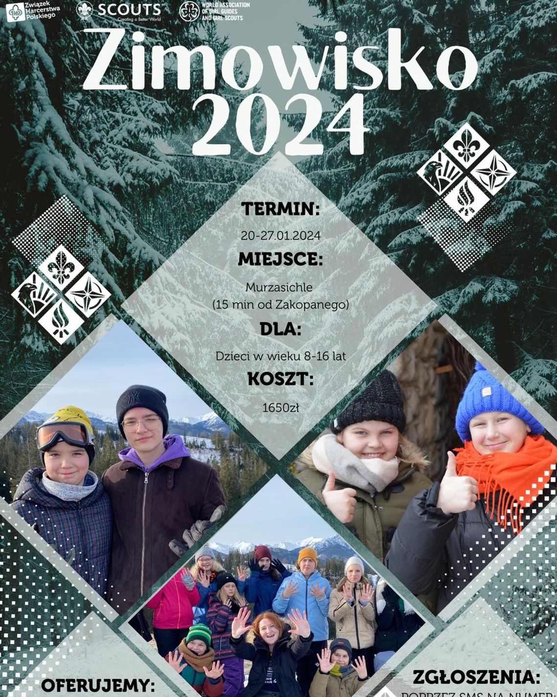 Hufiec ZHP w Oławie zaprasza na ferie zimowe z harcerzami