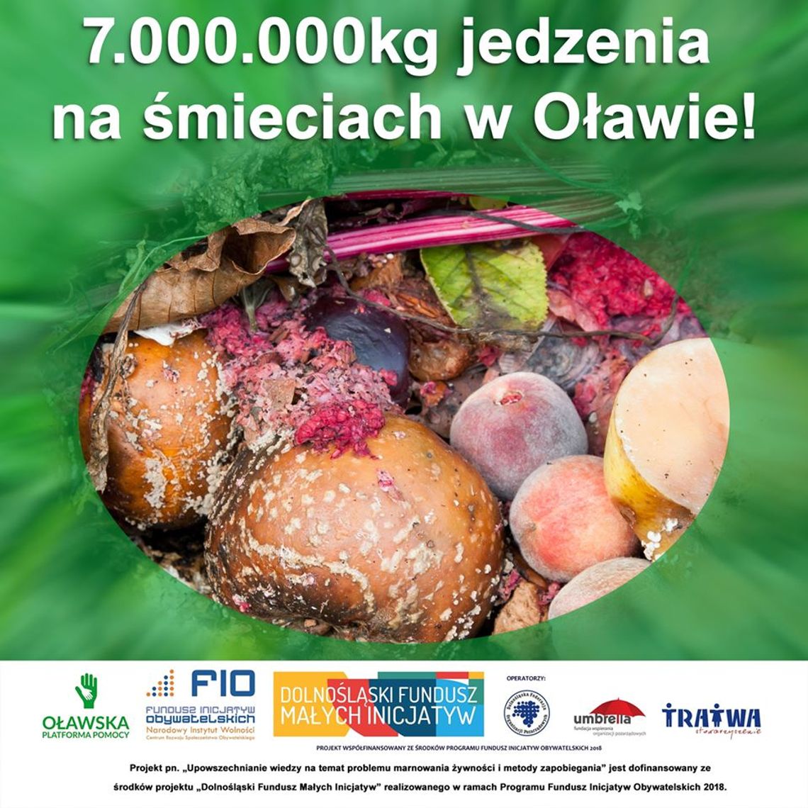 Ile jedzenia marnujemy w Oławie? 19 ton każdego dnia!