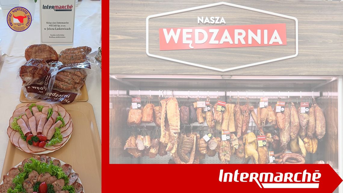 Intermarche w Jelczu-Laskowicach z nagrodą za szynkę i kiełbasę