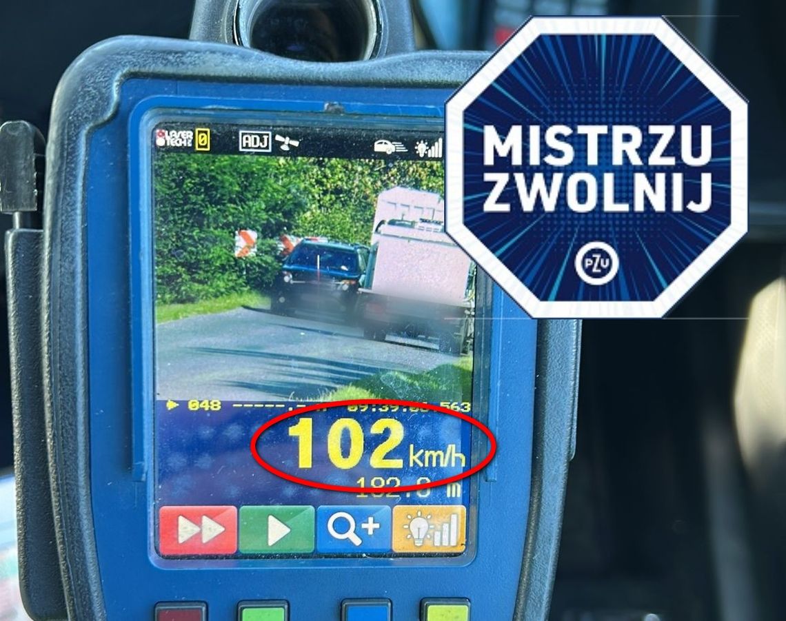Jadąc przez miasto, miał na liczniku 102 km/h Jadąc przez miasto, miał na liczniku 102 km/h