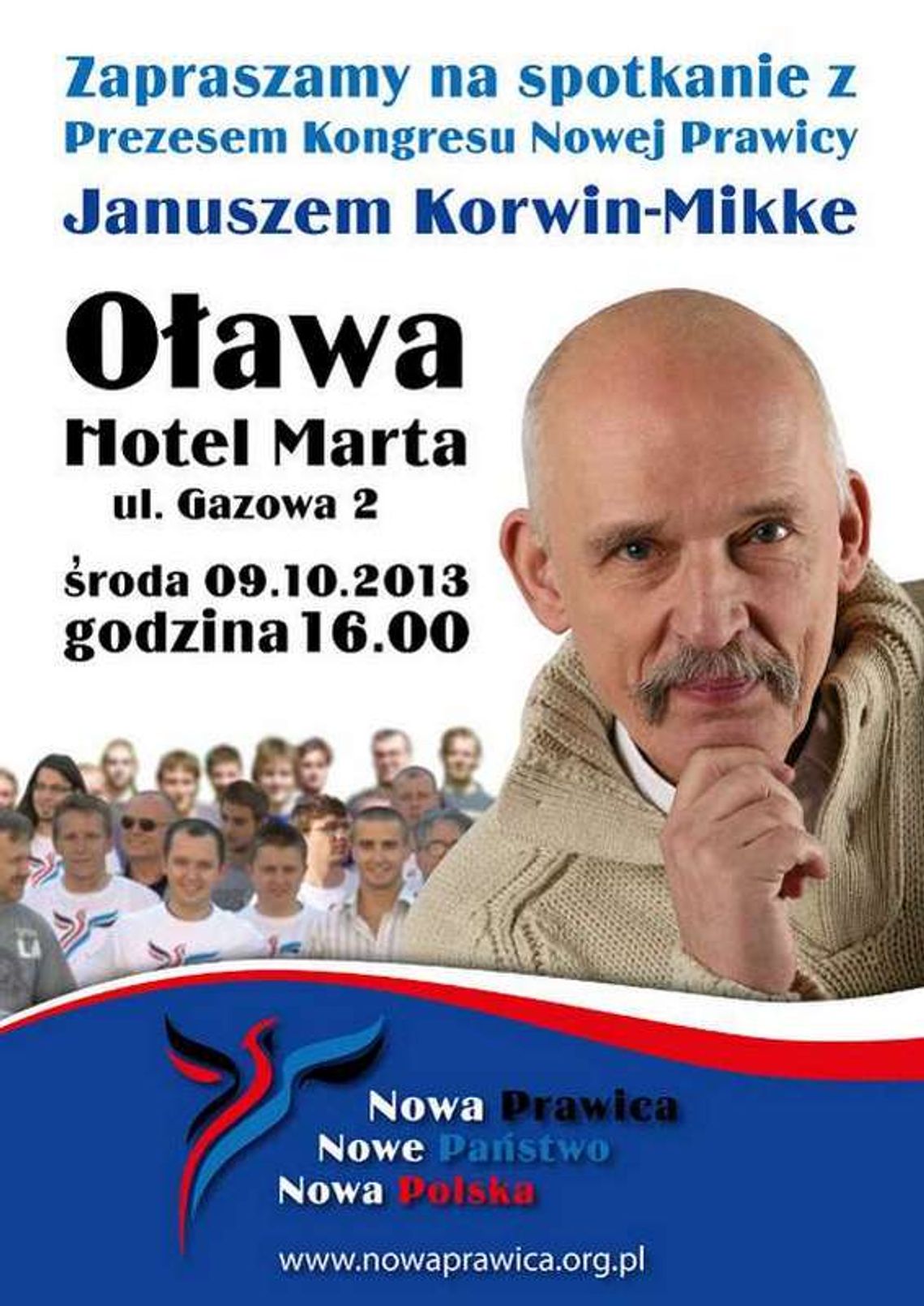 Janusz Korwin-Mikke w Oławie