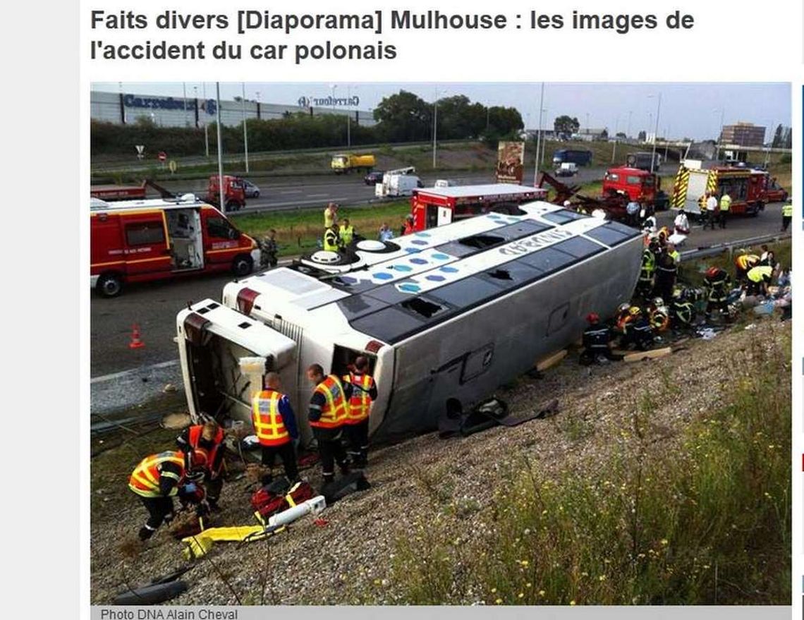 Jedna osoba z Oławy w pechowym autokarze Jedna osoba z Oławy w pechowym autokarze